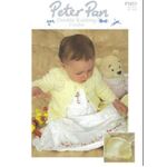 Peter Pan Crochet Matinee Coat & Bonnet P1023