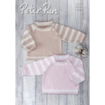 Peter Pan Pattern Sweater with Striped Sleeves P1310