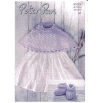 P1312 - Peter Pan Pattern Poncho and Bootees