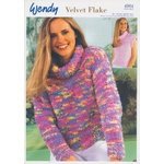 4964 - Wendy Velvet Flake Polo Neck Sweater