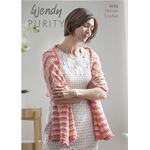 Wendy Purity Crochet Wave Shawl 6051