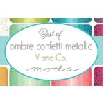 Fabric - Omber Confetti Metallic Collection