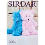 2500 - Teddy Bear in Sirdar Funky Fur