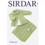 4941 - Baby Girl's Matinee Coat & Blanket in Sirdar Snuggly 4 Ply Pattern