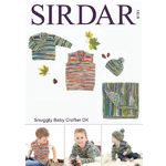 5151 - Sweater, Tank Top, Hat & Blanket in Snuggly Baby Crofter DK Pattern