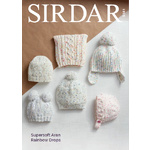 5181 - Hats in Supersoft Aran Rainbow Drops Pattern