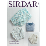 5183 - Sweaters & Blanket in Supersoft Aran Rainbow Drops Pattern