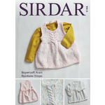 5186 - Dresses in Supersoft Aran Rainbow Drops Pattern