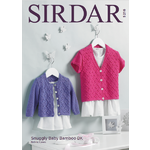 5216 - Baby / Girl's Cardigan in Sirdar Snuggly Baby Bamboo DK Pattern