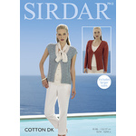 7913 Sirdar Cotton DK Cardigan & Waistcoat