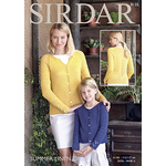 8132 Sirdar Cardigan in Summer Linen DK