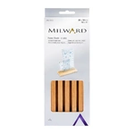 Milward Ruler Rack – 4-Slot Beech Wood Organiser (25 × 10 cm)
