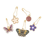 Metal Stitch Markers  - Butterfly Garden
