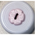 Button - 12mm Pink Flower