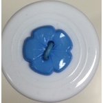 Button - 12mm Flower Blue