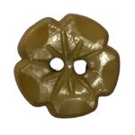 Button - 15mm Brown Flower