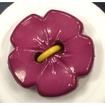 Button - 15mm Flower Purple