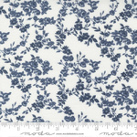 Nantucket Summer – Cream with Navy Small Floral 