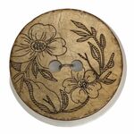 Button - 45mm Lasered Flower