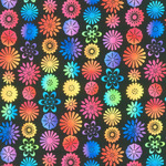 Fabric - PAWsitivity 5PAW-1 Flower Stripe Black