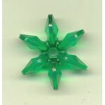 Star Beads Bright Green Large Plastic