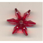 Star Beads Red Large Plastic