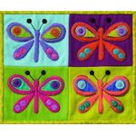 Wool Applique Pack SS Butterfly 4 Orange/Purple