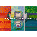 Jelly Rolls (Colour Wheels) — 2.5" Batik Fabric Strip Rolls