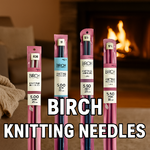 Birch Plastic Knitting Needles – Lightweight & Smooth