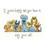 Wag Your Tail Cross Stitch Pattern - Heritage Crafts