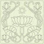 Sashiko Printed Cloth "Serenity"