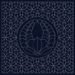 Sashiko Printed Cloth Agari-Fuji 12"x12"