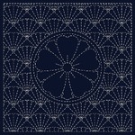 Sashiko Printed Cloth Ken-Zakura
