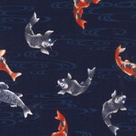 Fabric Piece- Kuro - 102 Navy