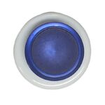Button - 17mm Round Blue