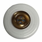 Button - 15mm Caramel