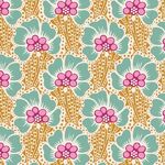 Fat Quarter - Cotton Beach - 100340 - Ocean Flower Honey