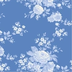 Fat Quarter - TILDA SOMETHING BLUE CAROL CORNFLOWER (100674)
