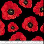 We Will Remember Them - Poppies on Black Large