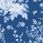 Fat Quarter -TILDA SOMETHING BLUE WILDGARDEN NIGHT (100677)