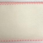 Aida Band 14count - 10cm Wh/Royal Pink