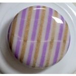 Button - 19mm White Mauve Gold