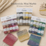 Fiddlesticks Mini Marble 8 Ply Yarn – 10 Ball Pack