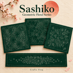 Sashiko Geometric Floral Series
