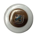 Button - 15mm Brown