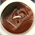 Button - 21mm Marbled Red/Brown