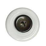 Button - 15mm Brown