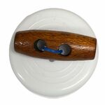 Button - 25mm Toggle Brown