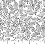 Simply Neutral 2 - Large Leaf Toss - 23913-99 - Gray/Black - Remnant Sale 35% Off