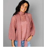 1414 Whisper Blousey Sweater and Scarf Knitting Pattern